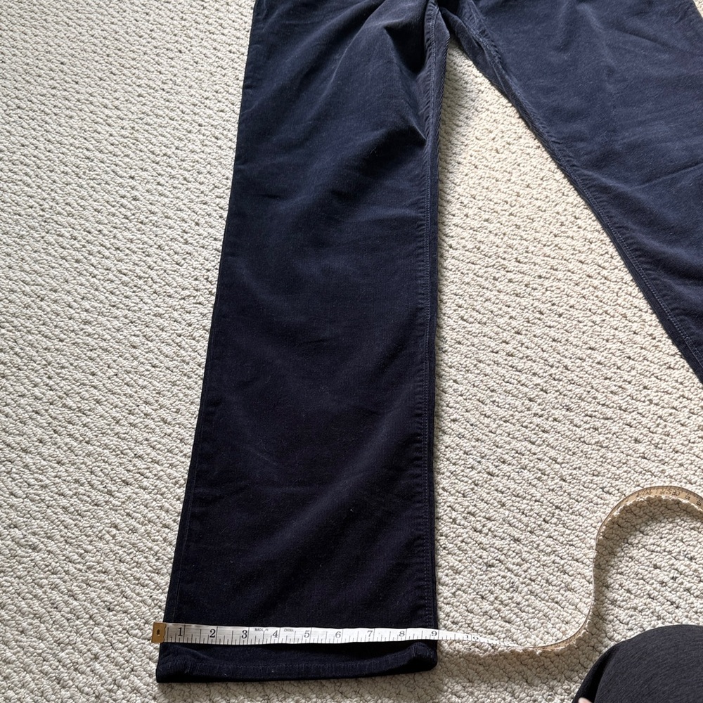 Elie Tahari Dark Blue Corduroy Trousers - Picture 10 of 12